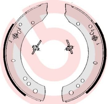 Тормоза рабочие задние ножные и тормозные барабаны Brembo S44502 цена, от 50.76 USD
