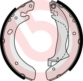 S44504 Brembo Барабанные тормозные колодки