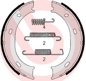 S50510 Brembo Тормозные колодки ручника