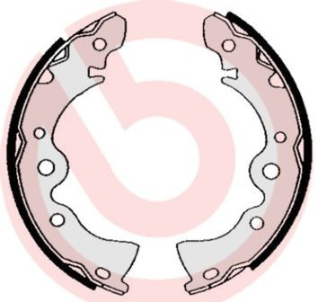 Купить S56519 Brembo Задние барабанные тормозные колодки