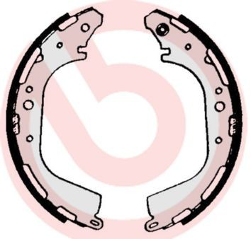 S56529 Brembo Барабанные тормозные колодки
