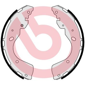 Купить S56547 Brembo Задние барабанные тормозные колодки