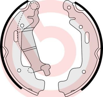 S59516 Brembo Барабанные тормозные колодки