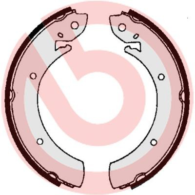 Купить S68516 Brembo Задние барабанные тормозные колодки