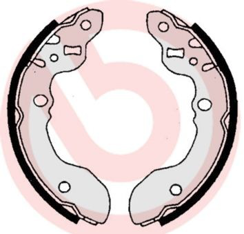 S79516 Brembo Барабанные тормозные колодки
