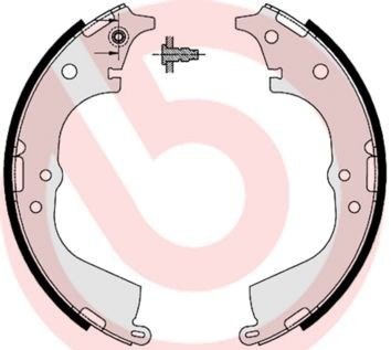 Купить S83537 Brembo Задние барабанные тормозные колодки
