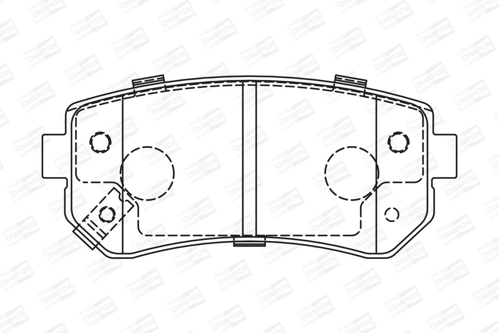 Купить DBS3306 Hexen Колодки тормозные задние, дисковые