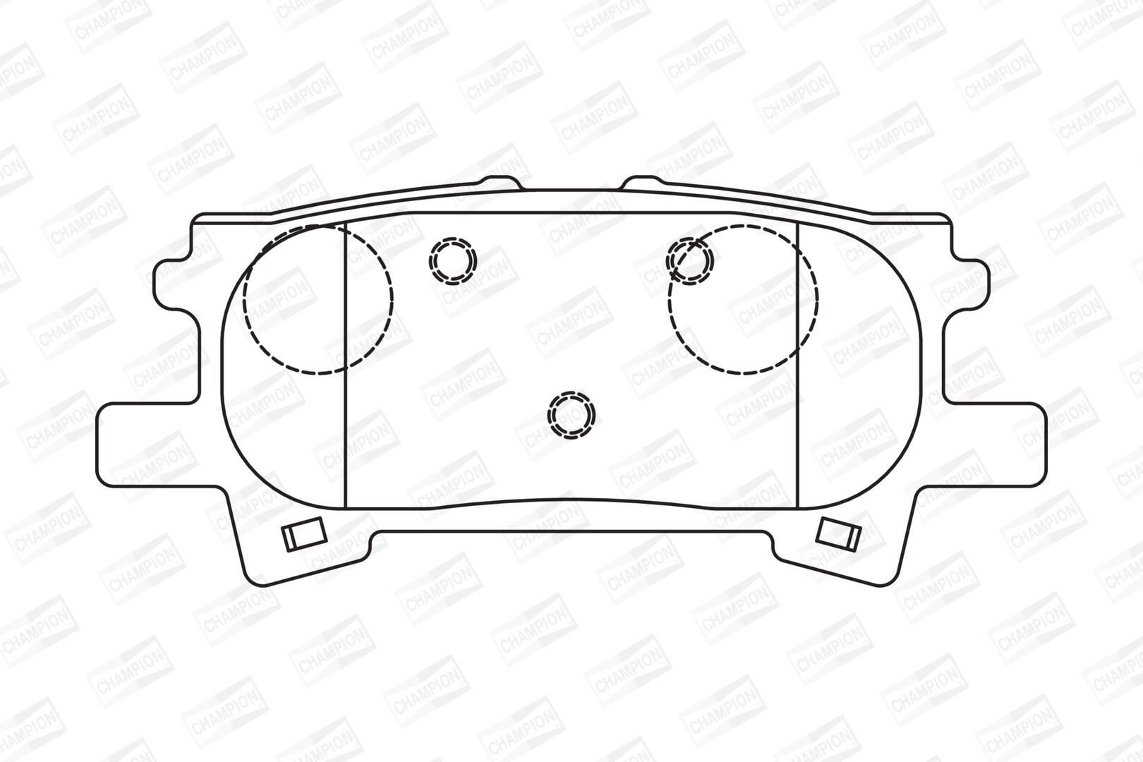 Задние тормозные колодки T2215032 Toko cars
