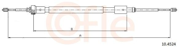 Задний трос ручника Cofle 104524 цена, от 17.25 USD