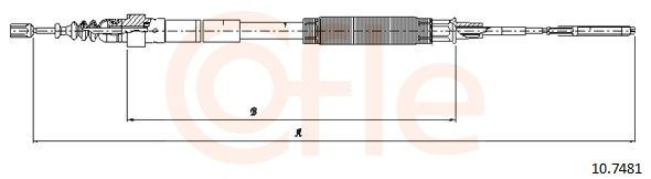 Задний трос ручника Cofle 107481 цена, от 20.96 USD