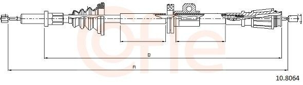 Задний трос ручника Cofle 108064 цена, от 22.53 USD