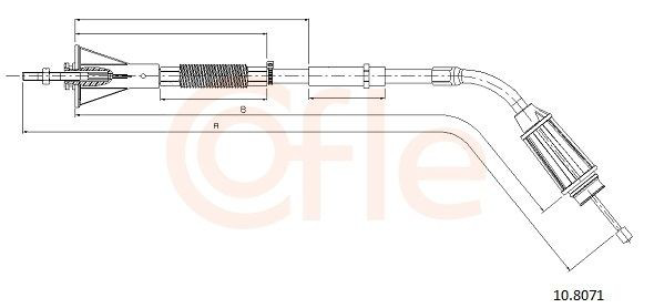 Трос ручного тормоза задний Cofle 108071 цена, от 25.58 USD