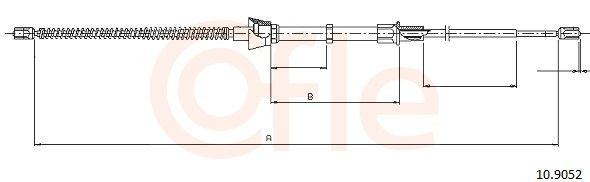 Задний трос ручника Cofle 109052 цена, от 8.94 USD