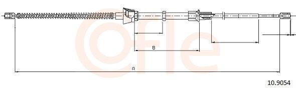 Задний трос ручника Cofle 109054 цена, от 9.25 USD