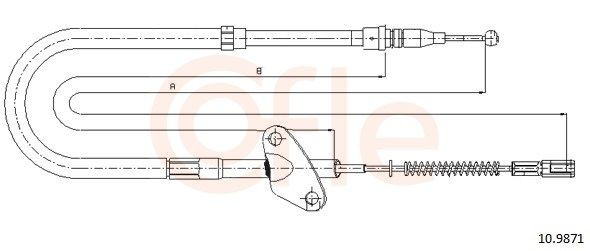 Купить SPCME1304 SPC Задний правый трос ручника
