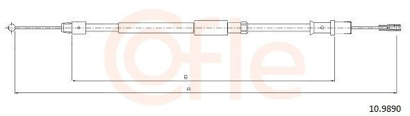 Задний трос ручника AND 18609044 цена, от 7.04 USD