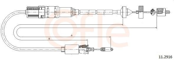 112916 Cofle Трос сцепления