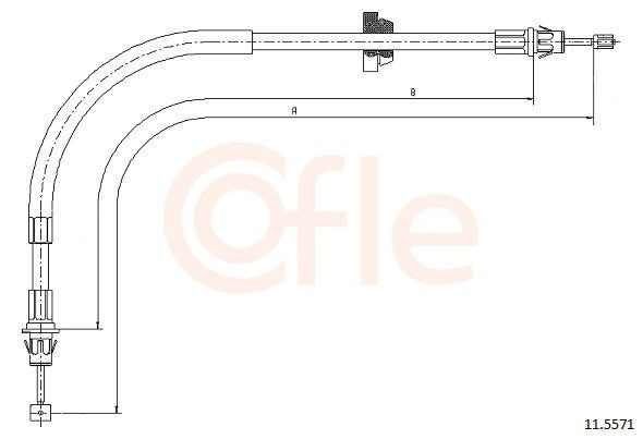 Передний трос ручника BC3016TUR Turtel
