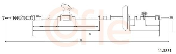 Трос ручника LIN320212 Linex