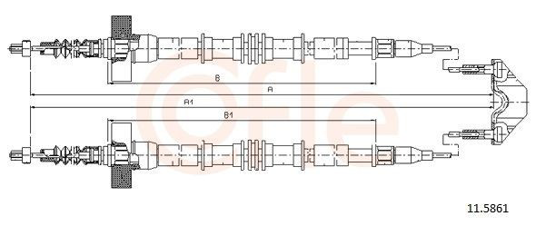 Задний трос ручника General Motors 522004 цена, от 23.71 USD