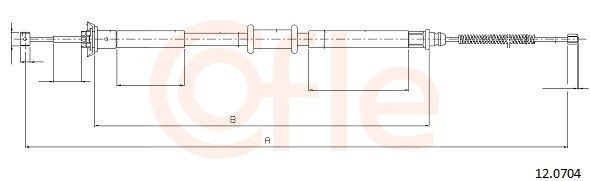Задний трос ручника Cofle 120704 цена, от 18.53 USD