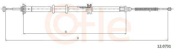 Трос ручного тормоза задний Cofle 120731 цена, от 15.95 USD