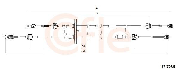  Трос КПП Fiat Doblo 2