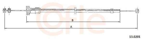 Трос открывания капота LPR C0009BO цена, от 8.14 USD