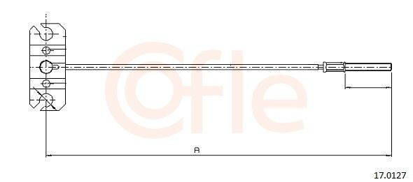 Трос ручного тормоза передний Cofle 170127 цена, от 9.32 USD