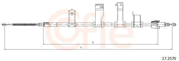 Трос ручного тормоза задний Jakoparts J3920584 цена, от 23.62 USD