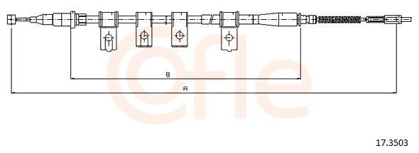 Трос ручного тормоза задний ZAZ TF69Y0350818101 цена, от 18.03 USD