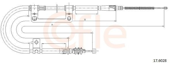 Трос стояночного тормоза задний правый Korea (oem) C70324OEM цена, от 17.82 USD