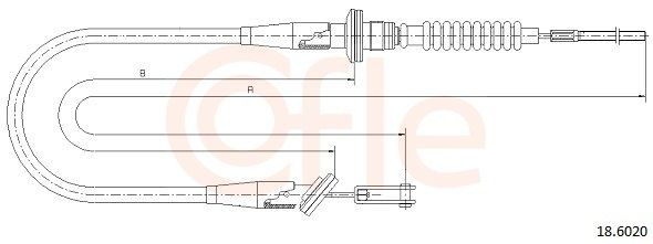 Купить LC124 Kamoka Трос сцепления