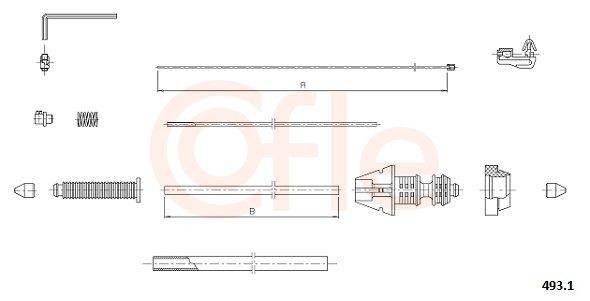 Тяга газа Cofle 4931 цена, от 13.10 USD
