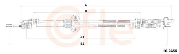 CP0072 Kamoka Трос переключения передач