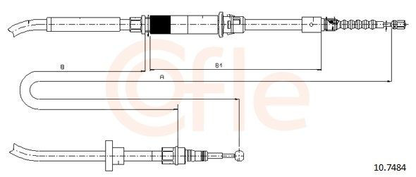 Задний трос ручника LPR C1025B цена, от 25.08 USD