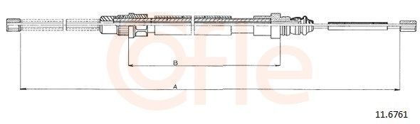 Трос ручного тормоза задний Adriauto AD410265 цена, от 12.52 USD