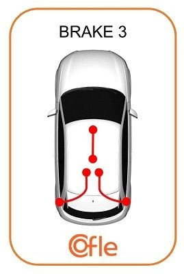 Трос ручника задний KAP KM0703578