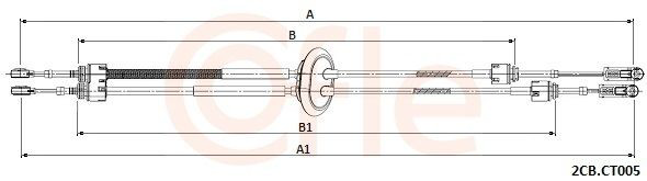 922CBCT005 Cofle Трос выбора передачи