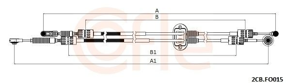 Трос КПП 3M5R7E395GE VAG