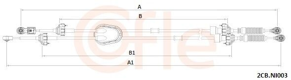 Трос переключения передач на Nissan Qashqai I J10
