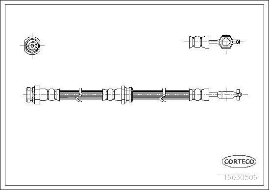 Шланг тормозной передний Mazda 626 III седан (GD) (1987 - 1992) цена, от 9.24 USD