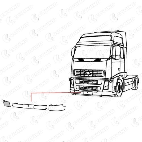20529742 Volvo Бампер передний, правая часть