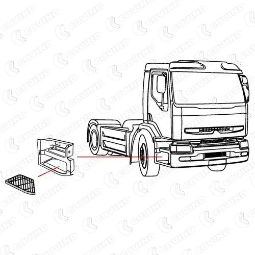 20538011 Volvo Накладка подножки