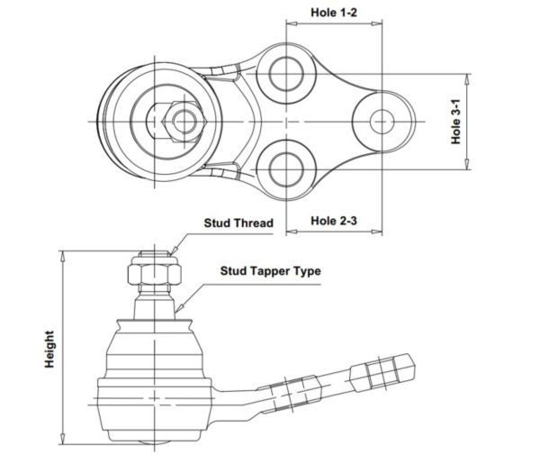 Нижняя шаровая опора CB0433 CTR