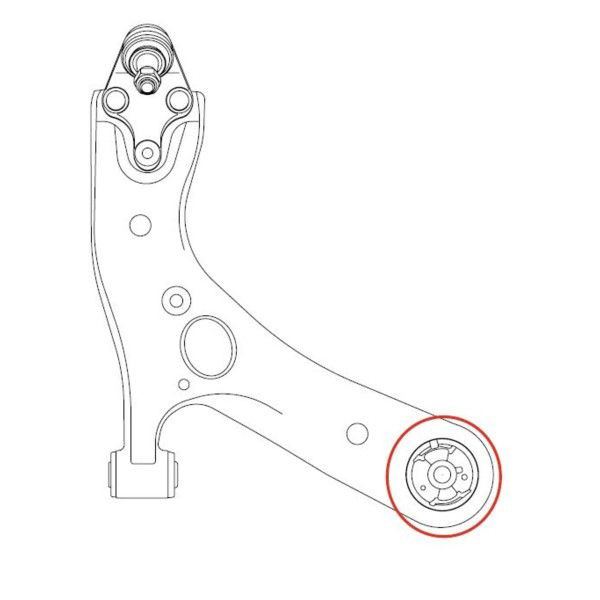 Сайлентблок передней подвески CTR GV0464 цена, от 7.78 USD