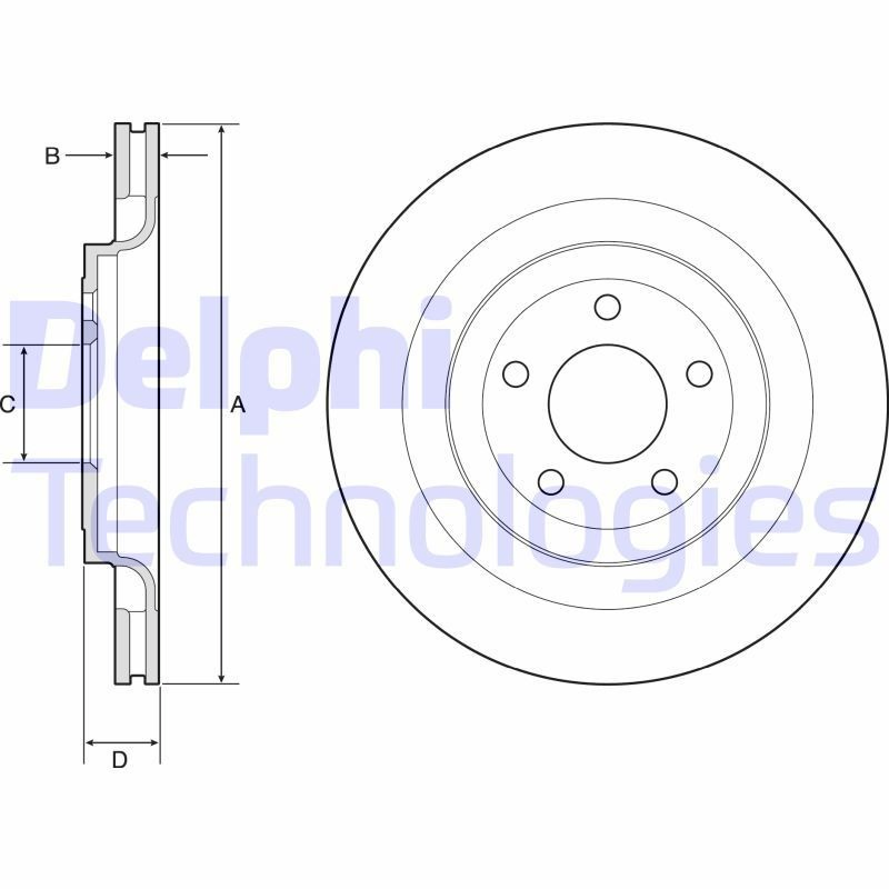 Купить BG4832C Delphi Диск тормозной задний