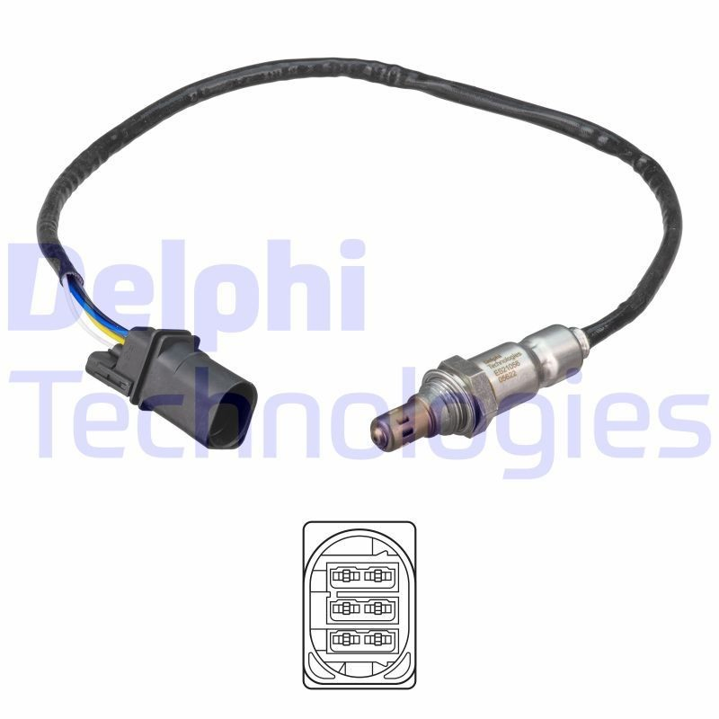 Лямбдазонд, датчик кислорода до катализатора Delphi ES2105612B1 цена, от 82.85 USD