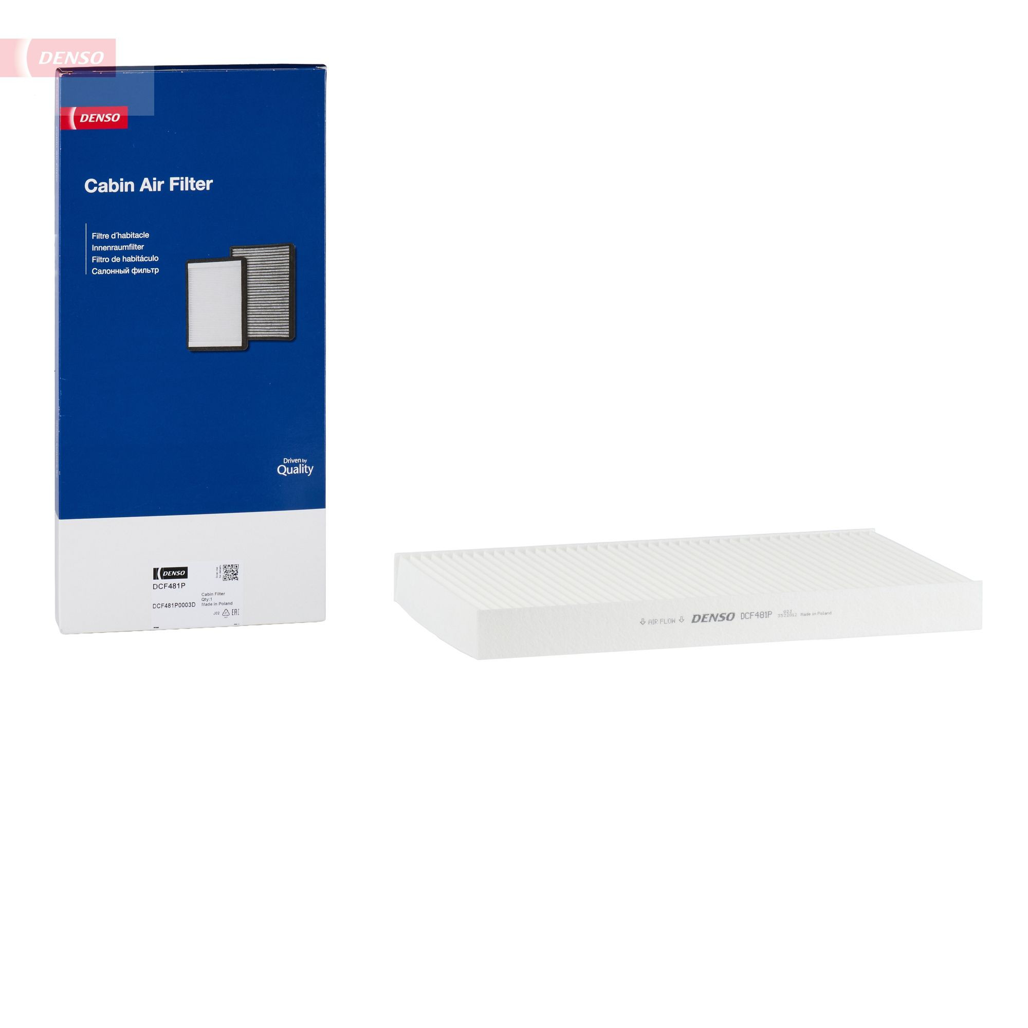 Купить DCF481P Denso Фильтр салона угольный