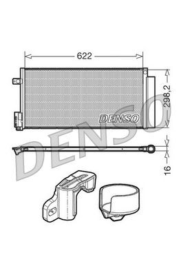 Конденсатор кондиционера Denso DCN13110 цена, от 117.74 USD